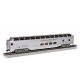 Budd 85′ Full-Length Dome with Lights - Ready to Run - Silver Series(R) -- Burlington Northern Santa Fe 31 Bay View (silver), 