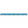 Class B60 Heavyweight Baggage Car 3-Pack - 3-Rail - Ready to Run -- American Railroads (blue, gray, yellow), O, Lionel 2527010