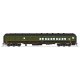 Heavyweight Coach-Baggage-Combine - Ready to Run -- Canadian National 7167 (1950s Scheme, green, black, yellow), HO, Broadway Li