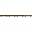 21′ Smooth-Side RPO, Coach, Dome, Observation 4-Car Set - 3-Rail - Ready t -- Great Northern (Empire Builder. Omaha Orange, Pu