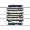 Edelweiss Parlor 6-Car Set - 3-Rail - Ready to Run -- Wagons-Lits CIWL (Era II 1937, blue, ivory), HO, Marklin, Inc 42470