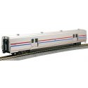 Viewliner II Baggage Car - Ready to Run -- Amtrak 61058 (Phase III Heritage silver, blue, white, red), HO, Kato USA Inc 356212
