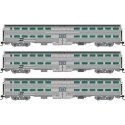 SP 3/4 Dome Lounge Fluted Sides - Ready to Run -- Southern Pacific 3605 (Daylight, red, orange, black), N, Rapido Trains Inc 575