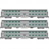 SP 3/4 Dome Lounge Fluted Sides - Ready to Run -- Southern Pacific 3605 (Daylight, red, orange, black), N, Rapido Trains Inc 575