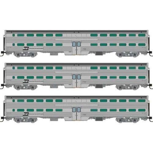 SP 3/4 Dome Lounge Fluted Sides - Ready to Run -- Southern Pacific 3605 (Daylight, red, orange, black), N, Rapido Trains Inc 575