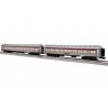 Heavyweight 18′ Coach & Diner - 3-Rail - Ready to Run -- Pennsylvania Railroad 1157, john Hancock (Shadowlined silver, Tuscan)