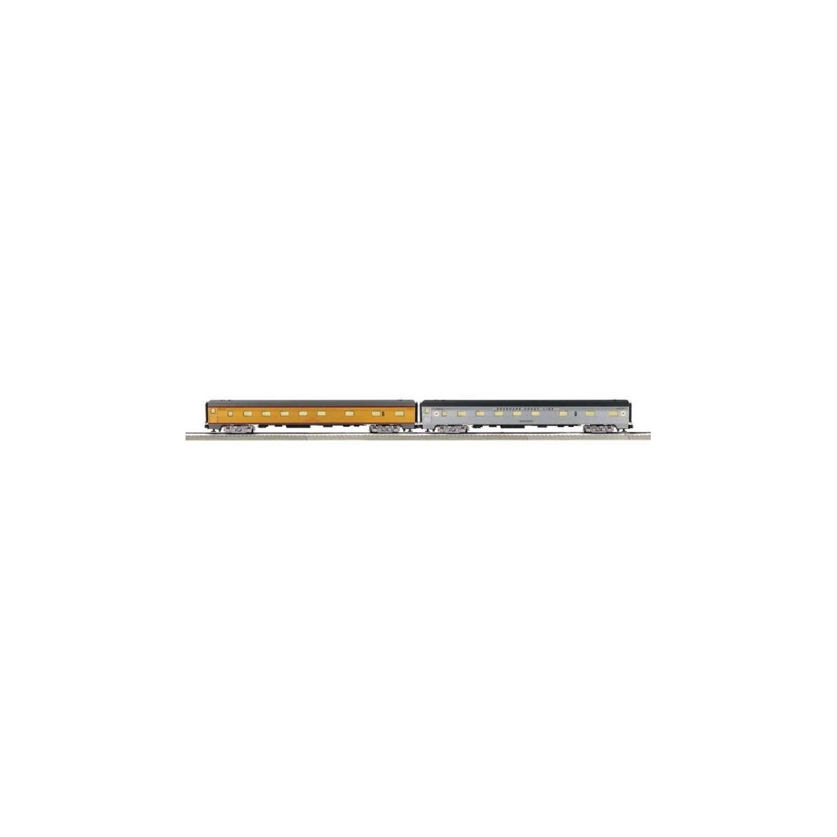 21` Streamlined Fluted 10-6 Sleeper 2-Pack - 3-Rail - Ready to Run -- Union Pacific `Pacific Islands` and Seaboard Coast Line `B