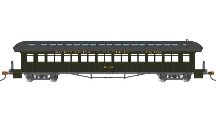 1900s-Era 60′ Passenger Car - Ready to Run -- Southern Pacific 1133, HO, Bachmann Industries 12806