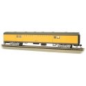 72′ Smooth-Side Baggage - Ready to Run -- Union Pacific 5714 (Armour Yellow, gray, red), HO, Bachmann Industries 14403