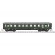 Type C4u-38 3rd Class D 96 Coach - Ready to Run - Minitrix -- German Federal Railroad DB (Era III 1952, green, gray), N, Trix 1