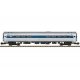 Amfleet(R) Club/Food Service with Lighting - Ready to Run -- Amtrak 48183 (Phase VI, silver, blue, red, white, Travelmark Logo),