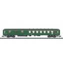 Type BDums 273 Half-Baggage-Half-Compartment 2nd Class Car -- German Federal Railroad DB (Era IV 1973, green, gray), N, Trix 184
