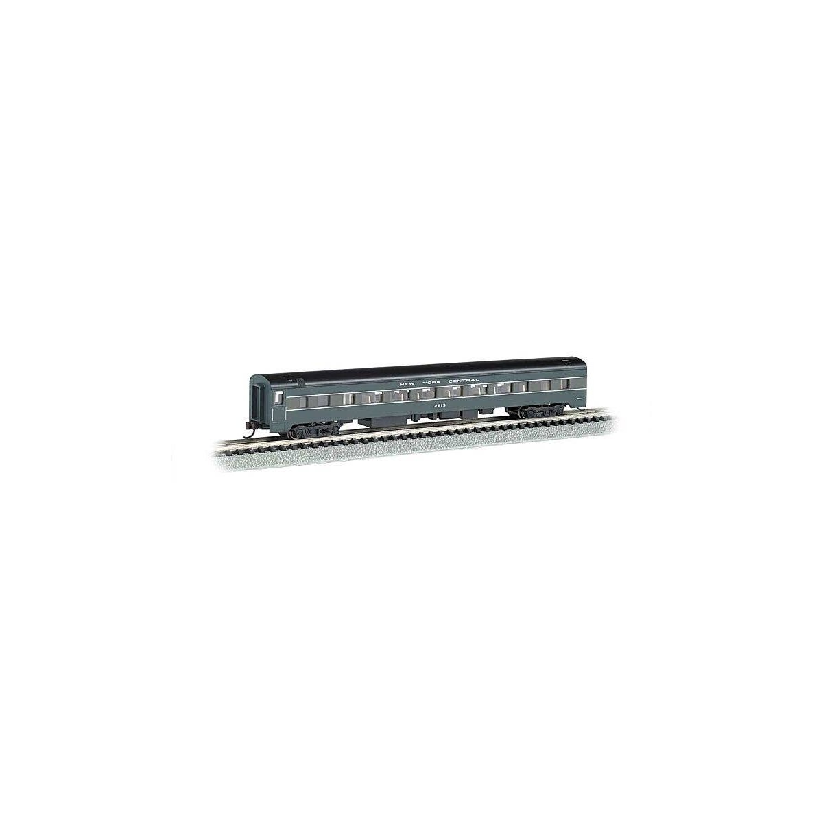 85′ Smooth-Side Coach w/Lighting - Ready to Run -- New York Central (2-Tone Gray), N, Bachmann Industries 14255