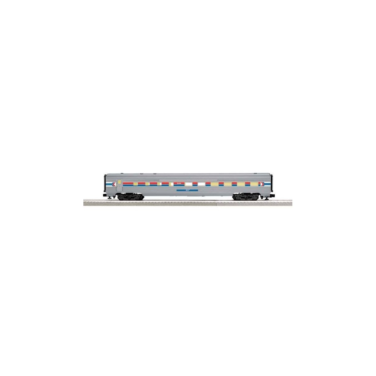 21′ Streamlined Diner w/StationSounds - 3-Rail - Ready to Run -- Amtrak 8017 (Phase 1, silver, red, blue, white), O, Lionel 25