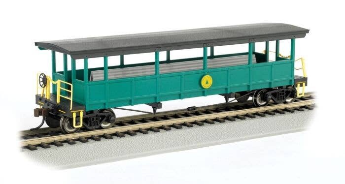 Open-Sided Excursion Car w/Seats - Ready to Run - Silver Series(R) -- Cass Scenic Railroad, HO, Bachmann Industries 17445