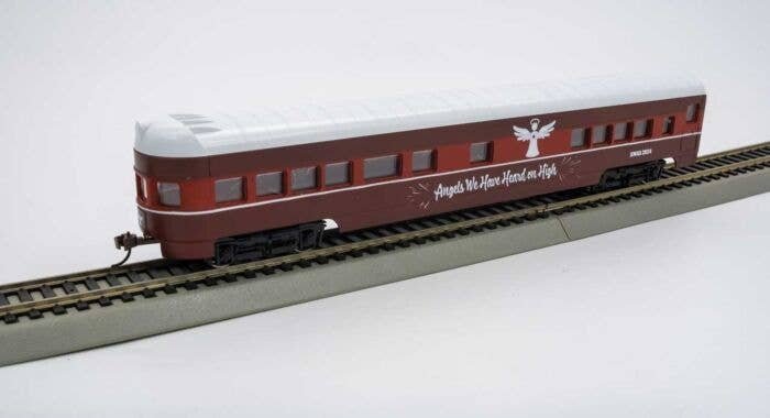 Smooth-Side Observation - Ready to Run -- 2024 Christmas (maroon, red, white, Angels We Have Heard on High), N, Con-Cor 1007018