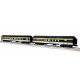 Heavyweight 18′ Combine & Coach - Scale 3-Rail - Ready to Run -- Chesapeake & Ohio 458, 718 (blue, gray, yellow), O, Lionel 23