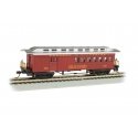 1860 - 1880 Wood Combine - Ready to Run - Silver Series(R) -- Durango & Silverton 150 `Elk Park` (red), HO, Bachmann Industries 