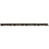 70′ Baggage, 2 Coaches, Observation Set - 3-Rail - Premier -- Kansas City Southern 20, 273, 277, 40 (black, red, yellow, silve