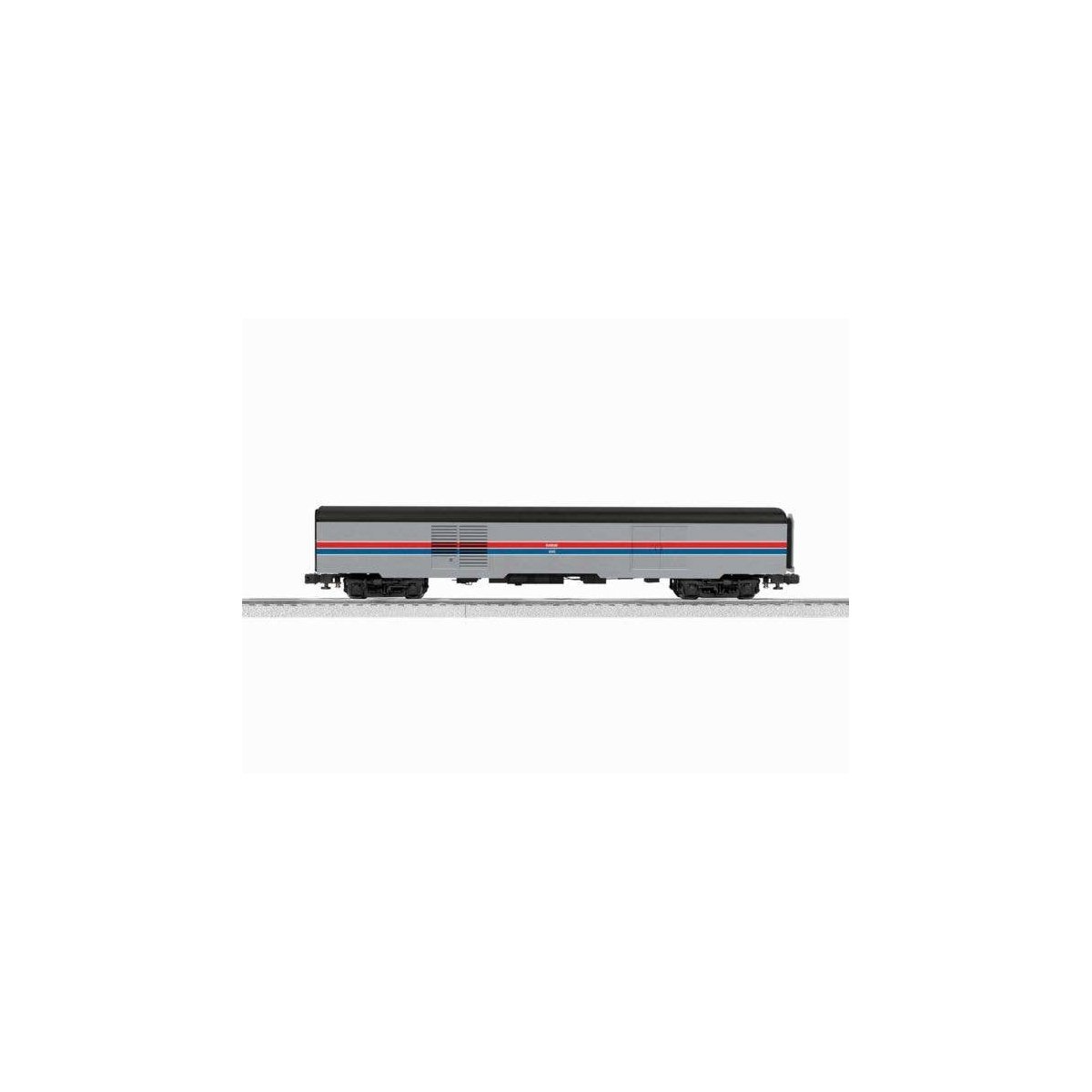 21′ Smooth-Side HEP Generator Power Car - 3-Rail - Ready to Run -- Amtrak 695 (Phase 2, silver, black, red, blue, white), O, L