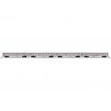 18′ Streamlined Fluted-Side 3 Coaches, Observation - 3-Rail Ready to Run - -- Pennsylvania Railroad (silver, Tuscan, Senator),