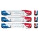 Bi-Level Commuter 2 Coach and Cab Car Set - Ready to Run -- FrontRunner UTA Set 2 109, 201, 208 (white, red, blue), HO, Rapido T