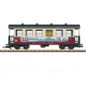 Coach - Ready to Run -- Harzquer Railroad HSB (Era VI, Brockenbahn Anniversary, red, ivory, gray), G, LGB 37738