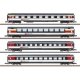 Type EW IV A, 2 Type EW IV B, 1 Type Apm Set - Ready to Run -- Swiss Federal Railways SBB (InterCity, Era VI 2019, white, black,