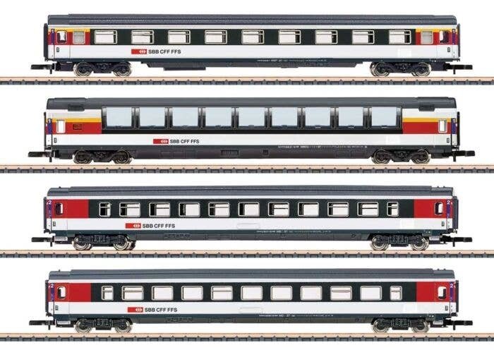 Type EW IV A, 2 Type EW IV B, 1 Type Apm Set - Ready to Run -- Swiss Federal Railways SBB (InterCity, Era VI 2019, white, black,
