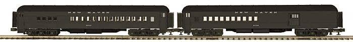 Madison Heavyweight Combine, Diner Set - 3-Rail - Ready to Run -- New Haven 6006, 5240 (Pullman Green, black), O, Atlas O 300176
