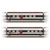 Type D & Type E 2nd Class Add-On for Giruno Train Set - Ready to Run -- Swiss Federal Railways SBB Set 2 (Era VI 2021, white, bl