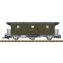 3-Axle Baggage Car - Ready to Run -- Brunig Steam Railway BDB F 51 (Era VI, green, yellow, gray), G, LGB 41331