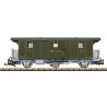 3-Axle Baggage Car - Ready to Run -- Brunig Steam Railway BDB F 51 (Era VI, green, yellow, gray), G, LGB 41331