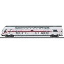 IC2 Type DBpbzfa 668.2 Bi-Level 2nd Class Cab Car - 3-Rail - Ready to Run -- German Railroad DB AG (Era VI 2020, white, gray, re