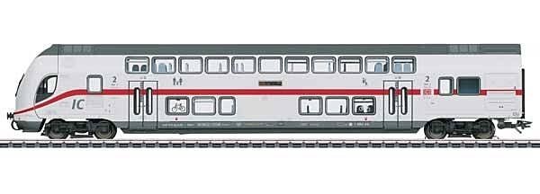 IC2 Type DBpbzfa 668.2 Bi-Level 2nd Class Cab Car - 3-Rail - Ready to Run -- German Railroad DB AG (Era VI 2020, white, gray, re