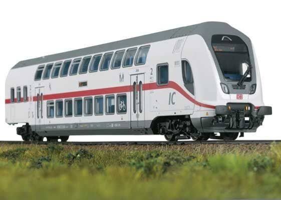 IC2 Type DBpbzfa 668.2 Bi-Level 2nd Class Cab Car - Ready to Run -- German Railroad DB AG (Era VI 2020, white, gray, red), HO, T