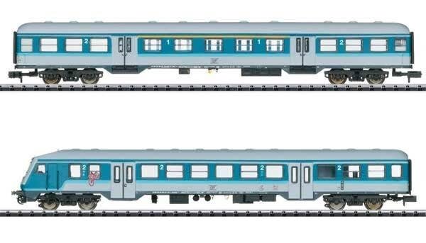 Type ABnrz 1st/2nd Class Coach & Type 480.1 Cab Car - Ready to Run - Minitrix -- Company for Vehicle Technology GfF (Era VI 2022