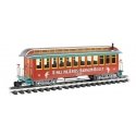 Jackson Sharp Wood Coach - Ready to Run -- Ringling Bros. and Barnum & Bailey(TM) 73 (red, teal, silver, yellow), G, Bachmann In