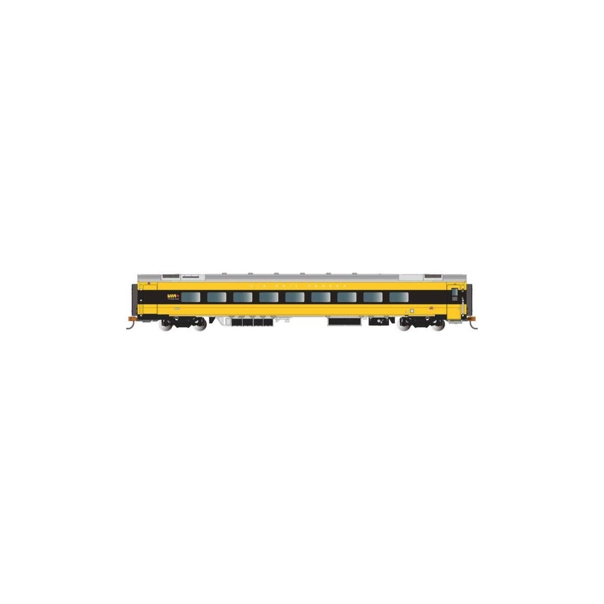 Siemens Venture Coach - VIA Version - Ready to Run -- VIA Rail Canada 2817 (Lumi Scheme, yellow, white, gray), HO, Bachmann Indu