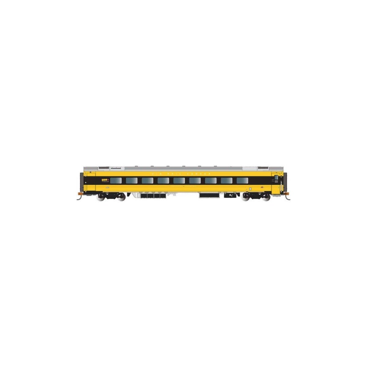 Siemens Venture Coach - VIA Version - Ready to Run -- VIA Rail Canada 2717 (Lumi Scheme, yellow, white, gray, Business Class), H