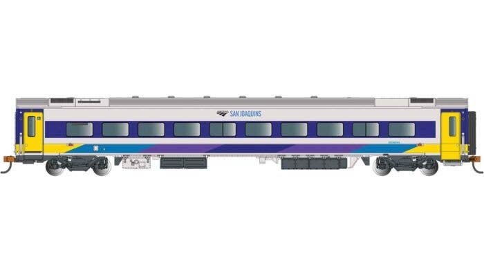 Siemens Venture Coach - Amtrak Version - Ready to Run -- Amtrak San Joaquins(SM) 9007 (silver, blue, purple, yellow), HO, Bachma