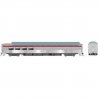 SP 3/4 Dome-Lounge - Ready to Run -- Southern Pacific 3604 (General Service, silver, red, Flat Sides), HO, Rapido Trains Inc 175