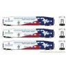 Bilevel Commuter Coach 3-Pack - Ready to Run -- Trinity Rail Express 1050, 1053, 1058 (red, white, blue), N, Rapido Trains Inc 5
