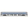 Comet II Commuter Coach 2-Pack - 3-Rail - Ready to Run -- Metro-North 6147, 6149 (silver, blue), O, Atlas O 3007023B
