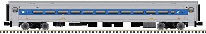 Comet II Commuter Coach 2-Pack - 3-Rail - Ready to Run -- Metro-North 6147, 6149 (silver, blue), O, Atlas O 3007023B