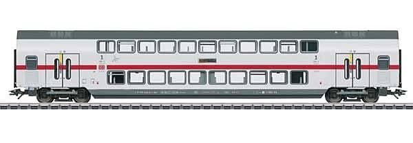 IC2 Type DApza 682.2 Bi-Level 1st Class Coach - 3-Rail - Ready to Run -- German Railroad DB AG (Era VI 2020, white, gray, red), 