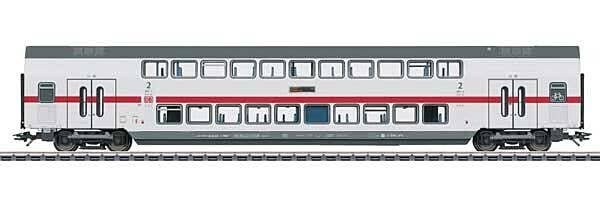 IC2 Type DBpza 682.2 Bi-Level 2nd Class Coach - 3-Rail - Ready to Run -- German Railroad DB AG (Era VI 2020, white, gray, red), 