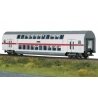 IC2 Type DBpza 682.2 Bi-Level 2nd Class Coach - Ready to Run -- German Railroad DB AG (Era VI 2020, white, gray, red), HO, Trix 