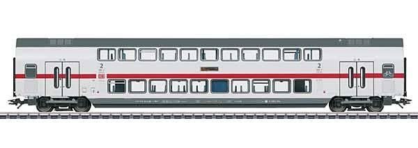 IC2 Type DBpza 682.2 Bi-Level 2nd Class Coach - 3-Rail - Ready to Run -- German Railroad DB AG (Era VI 2020, white, gray, red), 
