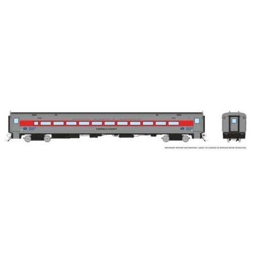 P-S Comet Commuter Coach - Ready to Run -- Connecticut DOT 6268 (As-Delivered, silver, red), HO, Rapido Trains Inc 128531